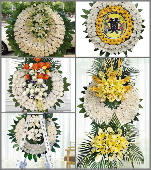 湖北荆门市沙洋县十里铺镇花圈速递